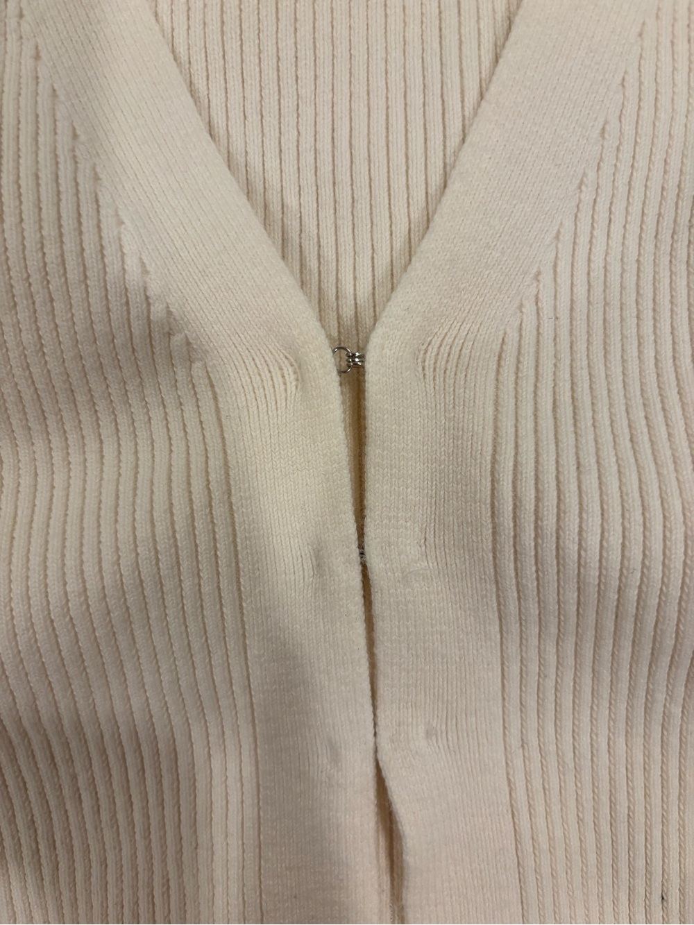 Reformation Cream Ribbed Knit Top - Picture 3 of 4